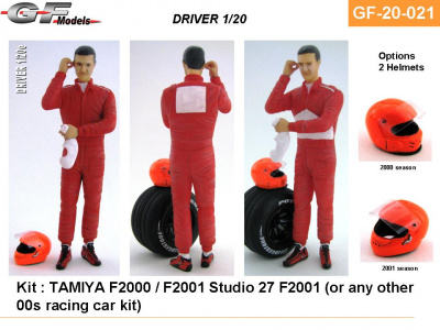 Driver Figure Schumacher Ferrari F2000, F2001 1/20 - GF Models
