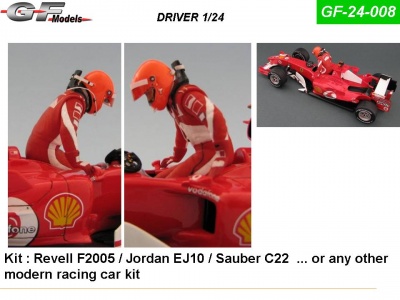 Driver Figure Schumacher Ferrari F2005 1:24 - GF Models