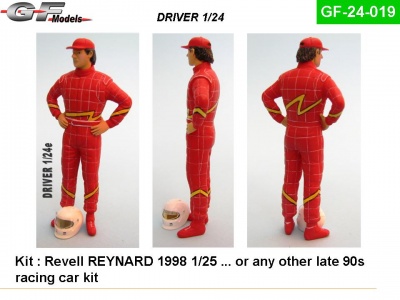 Driver Figure Zanardi Reynard 1:24 - GF Models