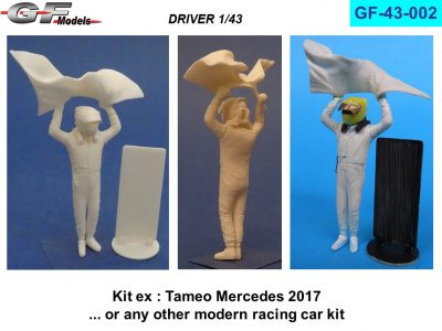 Driver - Mercedes 2017 - BBR hotwheels 1/43 - GF Models
