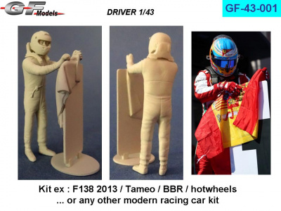 Driver -Tameo BBR hotwheels F2012 - F1 38 - Alonso 1/43 - GF Models
