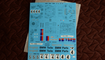 Decal for BMW 635CSi 1/24 (Tamiya), team Schnitzer/ETERNA,ETCC 1983, Dieter Quester - Matwej Workshop