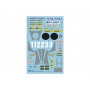 DUCATI 900 NCR Racer Decals 1/12 - Blue Stuff