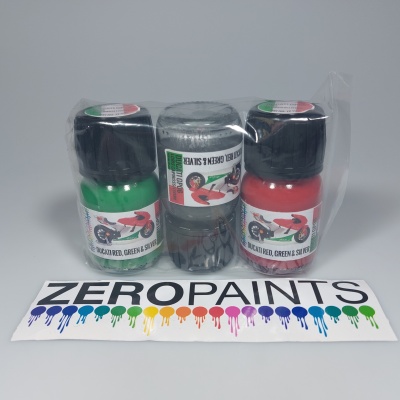 Ducati GP06 Loris Capirossi livery Paint Set 3x30ml - Zero Paints