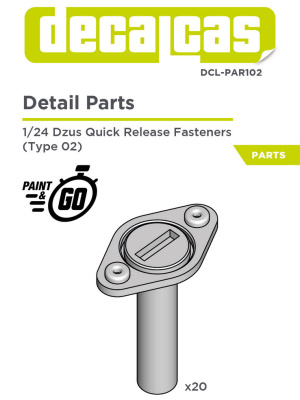 Dzus quick release fasteners large - Type 2 1/24 - Decalcas