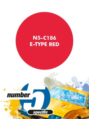 E-Type Red Paint for airbrush 30ml - Number Five