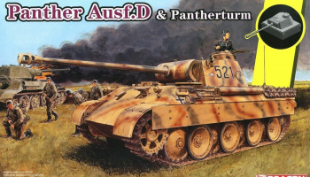Sd.Kfz.171 Panther Ausf.D mit Pantherturm (1:35) Model Kit tank 6940 - Dragon