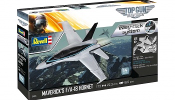 EasyClick ModelSet letadlo 64965 - Maverick's F/A-18 Hornet "Top Gun" (1:72) - Revell