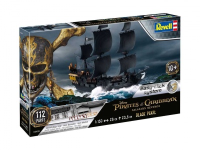 EasyClick loď - Black Pearl (1:150) - Revell