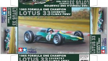 Team Lotus Type 33 1965 Formula One Champion COVENTRY CLIMAX FWMV 1/20 - Ebbro