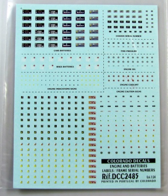 Engine Batery Labels - COLORADODECALS