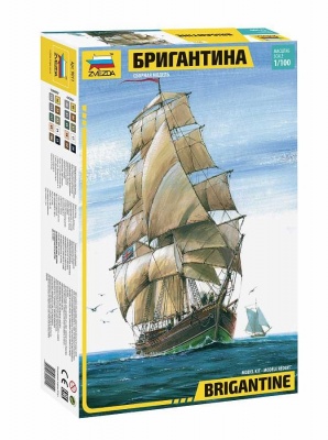 English Brigantine (RR) (1:100) Model Kit 9011 - Zvezda