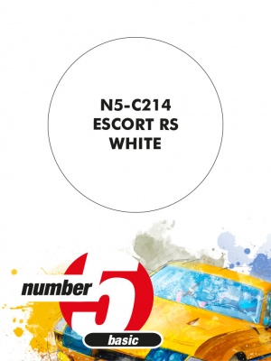 Escort RS White Paint for airbrush 30ml - Number Five