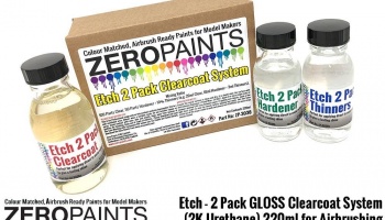 SLEVA-DISCOUNT-Etch (For Bare Metal Parts) - 2 Pack GLOSS Clearcoat System (2K Urethane) 220ml - Zero Paints