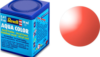 Barva Revell akrylová - transparentní červená (red clear) – Revell