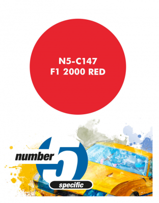 F1 2000 Red  Paint for Airbrush 30 ml - Number 5