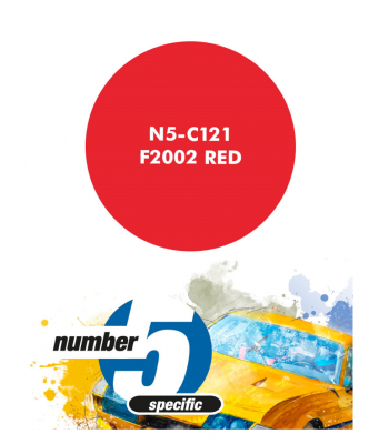 F2002 Red  Paint for Airbrush 30 ml - Number 5