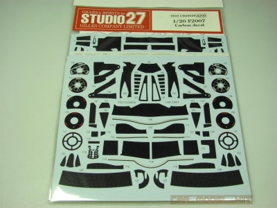 F2007 Carbon Decal for Fujimi - Studio27