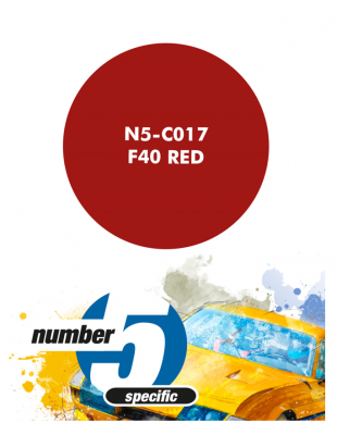 F40 Red Paint for Airbrush 30 ml - Number 5