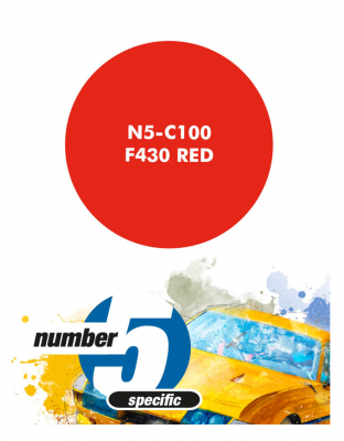 F430 Red  Paint for Airbrush 30 ml - Number 5