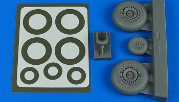 1/48 Do 217N wheels & paint masks - late A for ICM kit