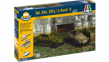 Fast Assembly military 7516 - Sd.Kfz.251/1 Ausf.C (1:72)- Italeri