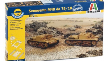 Fast Assembly military 7519 - SEMOVENTE M40 da 75/18 (1:72) - Italeri