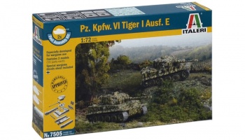 Fast Assembly tanky 7505 - Pz.Kpfw.VI TIGER I Ausf.E (1:72) - Italeri