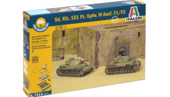 Fast Assembly tanky 7514 - Sd.Kfz.161 Pz.Kpfw.IV Ausf. F1/F2 (1:72) - Italeri