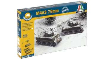 Fast Assembly tanky 7521 - M4A3 76mm (1:72) - Italeri