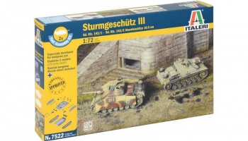 Fast Assembly tanky 7522 - STURMGESCHUTZ III (1:72) - Italeri