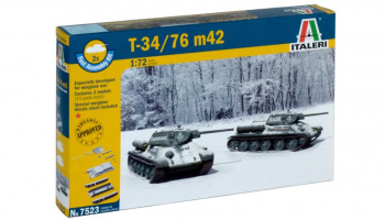 Fast Assembly tanky 7523 - T 34 / 76 m42 (1:72) - Italeri