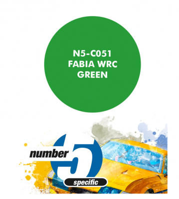 Fabia WRC Green Paint for Airbrush 30 ml - Number 5