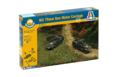 Fast Assembly military 7510 - M3 75mm HALF TRACK (1:72) - Italeri