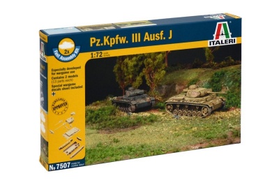 Fast Assembly tanky 7507 - Pz.Kpfw.III Ausf.J (1:72) - Italeri