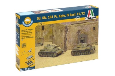 Fast Assembly tanky 7514 - Sd.Kfz.161 Pz.Kpfw.IV Ausf. F1/F2 (1:72) - Italeri