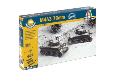 Fast Assembly tanky 7521 - M4A3 76mm (1:72) - Italeri