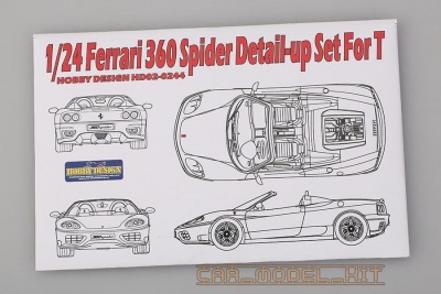 Ferrari 360 Spider Detail-up Set For T - Hobby Design