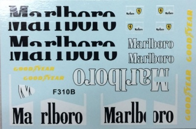 Ferrari F310B Supplementary Decal 1/20 - MSM Creation