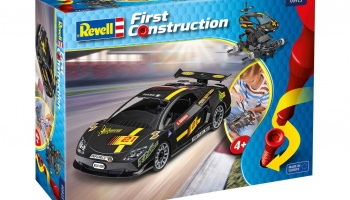 First Construction auto 00923 - Racing Car (černé) (1:20) - Revell