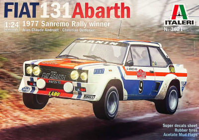 Fiat 131 Abarth 1977 San Remo Rally Winter (1:24) - Italeri