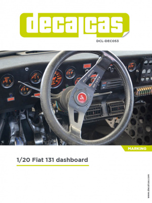 Fiat 131 Dashboard 1/24 - Decalcas