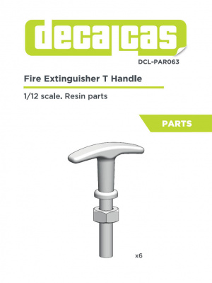 Fire Cable T Handle 6 units 1/12 - Decalcas