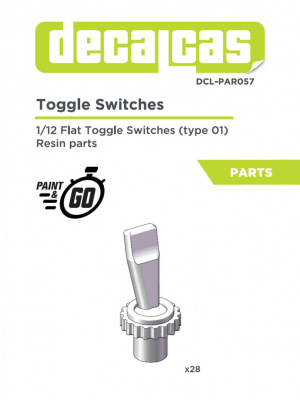 Flat toggle switches - Type 1, 1/12 - Decalcas