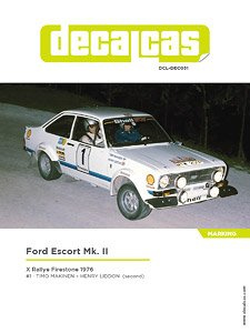 Ford Escort Mk. II - Rallye Firestone 1976 1/24 - Decalcas