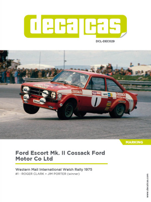 Ford Escort Mk. II Team Cossack Ford Motor Co Ltd - 1975 1/24 - Decalcas