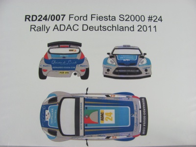 Ford Fiesta S2000 #24 Rally ADAC Deutschland 2011 - Racing Decals 43