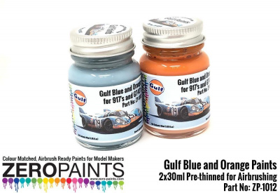 Ford GT40 and Porsche 917K - Gulf Blue/Orange - Zero Paints