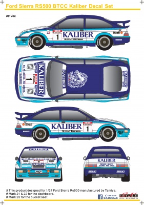 Ford Sierra RS500 BTCC Kaliber - SKDecals