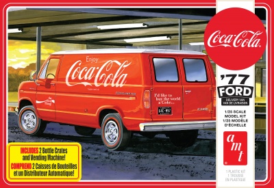 FORD VAN 1977 W/VENDING MACHINE (COCA-COLA) 1:25 SCALE MODEL KIT - AMT